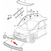 VAG VW ID.3 Priekinis dekoratyvinis apdailos profilis kairėje grynai baltas/juodas originalus 10A853583
