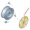 VAG VW 19" Ratlankis Apdaila Juoda Blizgi Plieninė Ratai Originali 11A601147DZKC