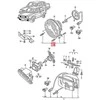 VAG VW komplektas Pritvirtinimo dalys žibintui grotelėse 191998135A Originalus