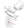 VAG VW PASSAT B7 R-Line Priekinis Bamperio Ventiliacijos Grotelės Apdaila 3AA853551A041 NAUJA ORIGINALI
