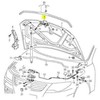 VAG VW PASSAT CC 2009-2012 Priekinio variklio dangčio gaubto gaudymo kablys 3C8823480A originalus