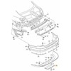 VAG VW PASSAT CC galinio bamperio dangtelis 3C88073979B9 originalus