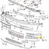 VAG VW PHAETON 11-16 Priekinis buferis apatinė grotelė dešinė originali 3D0853666J