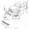 VAG VW Polo 6R Priekinio Bamperio Apatinės Grotelės Rinkinys GTI L/R 6R0853666E9B9 NAUJAS ORIGINALUS