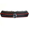VAG VW POLO GTI 10-14 PRIEKINIS BUFERIO CENTRINIS GROTELĖS Juodas RAUDONAS ORIGINALUS 6R0853651R