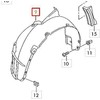 VAG VW ratų korpuso įdėklas ratų arkos apdaila priekinis kairysis originalus 1J0809961B