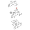 VAG Satino Juodos Spalvos Dangtelis Volkswagen Sharan Seat Alhambra Originalus 7N0955737B9B9