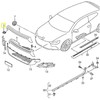 VAG VW SCIROCCO 137 2008 - 2017 Priekinės grotelės R LINE šoninė emblema originali 1K8853679BFXC