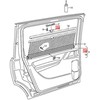 VAG VW SEAT Sharan rankenos remonto rinkinys ritininėms žaliuzėms nuo saulės originalus 7N0898920