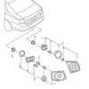 VAG VW Seat Skoda Audi šešiakampė plastikinė apykaklės veržlė WHT000071 originali