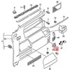 VAG VW T5 T6 bagažinės dangčio klipsas galinis kairysis originalus 7H5867549