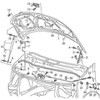 VAG VW tarpiklis skiriamosios plokštės kairės pusės dešinei originalus 7H0823737D