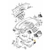 VAG VW TIGUAN 5N Galinis centrinis apatinis oro ventiliatorius 5N0819203XVZ NAUJAS ORIGINALUS