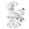 VAG VW TIGUAN 5N Galinis centrinis apatinis oro ventiliatorius 5N0819203XVZ NAUJAS ORIGINALUS