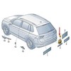 VAG VW TIGUAN AD MK2 galinė emblema su ženkliuku originali 5NA853630CDPJ