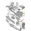 VAG VW Tiguan Allspace RHD Audros Pilkas Gėrimų Laikiklis Originalus 5NC862531AIPO