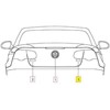 VAG VW TIGUAN GOLF EOS galinės bagažinės TSI emblema originalus 1Q0853675QGQF