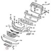 VAG VW TIGUAN Priekinio Bamperio Laikiklis Spoileriui Originalus 5N08059159B9