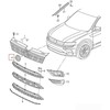 VAG VW TIGUAN priekinio bamperio radiatoriaus grotelės ženkliukas originalus 2K5853600