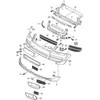 Vag Vw Touareg 2003 2007 Oro Sėklio Grotelė Juoda Originalus 7L6853666A9B9