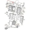 VAG VW TOUAREG 7L galinės centrinės sėdynės diržo užpildo elementas originalus 7L6885658B71N
