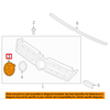 VAG VW Touareg 7P6 blizgi poliruoto chromo emblema originali 7P6853601DFOD