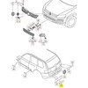 VAG VW Touareg juodas nuotykių emblema bagažinės dangtis 7P6853688BDPJ originalus