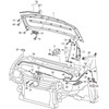 VAG VW TOURAN CADDY 3 4 variklio dangčio atleidimo svirtis originali 1T1823633B