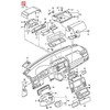 VAG VW Transporter 7EA 7EB 7EF 7EG 7EH 7EJ dangtelis Satin Juodas originalus 7E0858249C9B9