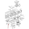 VAG VW TRANSPORTER T6 Dešinės prietaisų skydelio apdailos dalis RHD 7E6857116JP9 NAUJA ORIGINALI