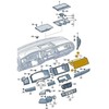 VAG VW TRANSPORTER T6 Juoda pirštinių dėžutė 7E5857095M041 LHD NEW GENUINE