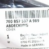 VAG VW TRANSPORTER T6 priekinių kairės pusės durelių veidrodėlio dangtelis apatinė apdaila originalus 7E0857537A9B9