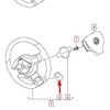 VAG VW UP! 2012-2017 m. Vairo ratlankio juodos spalvos apdailos dangtelis originalus 1S0498685AN0R