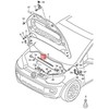VAG VW Up! E-Up! Užrakto laikiklio sandariklis originalus 1S0823737