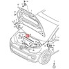 VAG VW Up! E-Up! Užrakto laikiklio sandariklis originalus 1S0823737