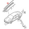 Vandens Deflektoriaus Juosta Satino Juodos Spalvos VAG Audi A6 Avant 2005 2011 Originalus 4F0854328A01C