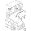 Vandens Deflektoriaus Juosta Vag Satino Juoda Audi Q8 Rsq8 4M 2019 Originalus 4M88543279B9