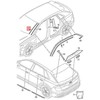 Vandens Deflektoriaus Juosta Vag Satino Juoda Audi Q8 Rsq8 4M 2019 Originalus 4M88543279B9