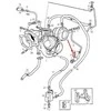 Volvo 850 S70 V70R Turbo vandens žarna aušinimo vamzdis į turbokompresoriaus įleidimo liniją