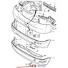 VOLVO C30 galinio bamperio kairiojo atšvaito plokštelė 31213992 Originali