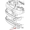 VOLVO C30 galinis dešinysis bamperio atšvaitas Originalus 31283894