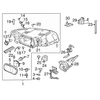 VOLVO C30 kairiojo priekinio žibinto laikiklio spyruoklė Originali 30655964