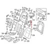 VOLVO C30 Priekinės sėdynės padėties reguliavimo rankenėlė originalas 39857974