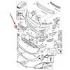 VOLVO C30 Priekinio grotelių emblemos viršutinė apdaila 31290846 NAUJA ORIGINALI