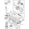 "Volvo C30 S40 V50 XC60 XC70" variklio alyvos matuoklio vamzdelio sandarinimo žiedas originalus 30637865