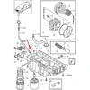 "Volvo C30 S40 V50 XC60 XC70" variklio alyvos matuoklio vamzdelio sandarinimo žiedas originalus 30637865