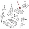 VOLVO C30 variklio kairysis laikiklis 31316498 NAUJAS GENUINALUS