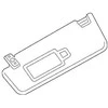 Volvo C70 1998-2004 Vairuotojo kairysis skydelis nuo saulės pilkos spalvos 30673356 Originalus