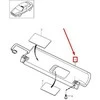 Volvo C70 1998-2004 Vairuotojo kairysis skydelis nuo saulės pilkos spalvos 30673356 Originalus