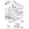 VOLVO C70 MK2 Priekinis Bamperis Apatinė Grotelė 8620357 NAUJA ORIGINALI
